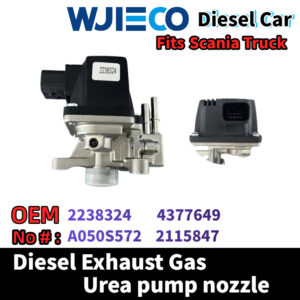 WJIECO Urea Injector Nozzle OEM 2238324 4377649 A050S572 2115847, Replacement AdBlue Dosing Nozzle Compatible with Scania Euro 5 Euro 6 Heavy Truck SCR System Parts