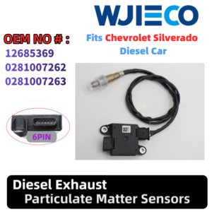 12685369 Diesel Exhaust Particulate Sensor Matter PM Sensor for 2017-2019 Chevrolet Silverado 2500HD 4500HD 2017-2019 GMC Sierra 2500HD 3500HD 6.6L V8. OEM Replace 0281007262 0281007263