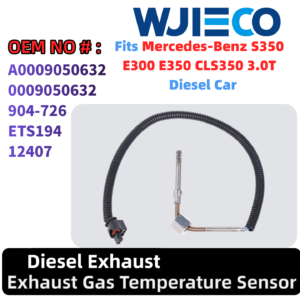 A0009050632 Exhaust Gas Temperature Sensor EGT Sensor Replacement Compatible with 2011-2013 Mercedes-Benz S350 2011-2016 E300 E350 CDI 2012-2014 CLS350 3.0T 904-726 ETS194 12407
