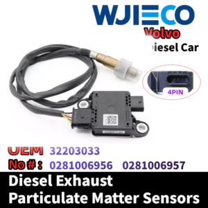 Volvo 32203033  0281006956  0281006957 Particulate Sensor WJIECO Brands Compatible with Fits For VolvoS90 II (234) V60 II (225)  V90 II Estate (235)  V90 II Cross Country (236)  XC60 II (246) Diesel Vehicles Diesel Exhaust Particulate Matter Sensor  OEM Replace Part Number 32203033  0281006956  0281006957 PM Sensor Automobiles Sensors