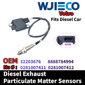 Volvo 32203676 8888784994  0281007411 Particulate Sensor WJIECO Brands Compatible with Fits For Volvo XC40 (536) D3/D4 2.0T Diesel Vehicles Diesel Exhaust Particulate Matter Sensor  OEM Replace Part Number 32203676 8888784994  0281007411  0281007412 PM Sensor Automobiles Sensors