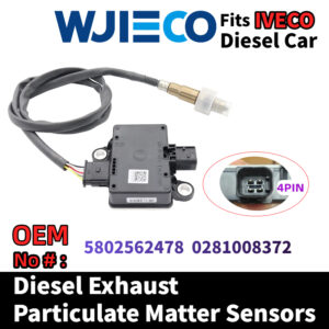 IVECO 5802562478  0281008372 Particulate Sensor WJIECO Brands Compatible with Fits For IVECO  Diesel Vehicles Diesel Exhaust Particulate Matter Sensor  OEM Replace Part Number 5802562478  0281008372 PM Sensor Automobiles Sensors