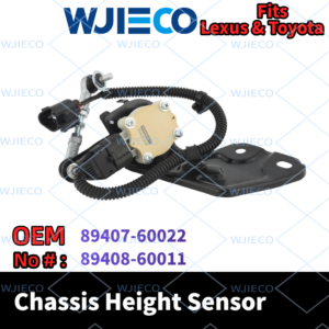 WJIECO Rear Left Ride Height Level Sensor OEM 89408-60011, Air Suspension Height Control Sensor Replacement Fit Lexus GX470 & Toyota 4Runner Land Cruiser Prado 2003-2009