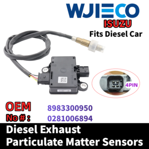 ISUZU 8983300950 Particulate Sensor WJIECO Brands Compatible with Fits For ISUZU D-MAX II(TFR, TFS) 1.9LDdi(TFR87J) 2017-2022 Diesel Vehicles Diesel Exhaust Particulate Matter Sensor  OEM Replace Part Number 8983300950  0281006894 PM Sensor Automobiles Sensors