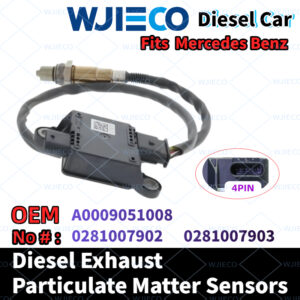 Mercedes Benz  A0009051008  Particulate Sensor  WJIECO Brands Compatible with Fits For  Mercedes Benz  Diesel Vehicles Diesel Exhaust Particulate Matter Sensor OEM Replace Part Number  A0009051008  0281007902  0281007903  PM Sensor Automobiles Sensors