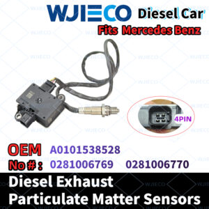 Mercedes Benz  A0101538528  Particulate Sensor  WJIECO Brands Compatible with Fits For  Mercedes Benz  Diesel Vehicles Diesel Exhaust Particulate Matter Sensor OEM Replace Part Number  A0101538528      PM Sensor Automobiles Sensors