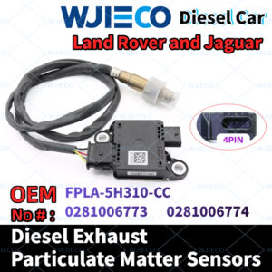 Land Rover Jaguar  FPLA-5H310-CC  Particulate Sensor  WJIECO Brands Compatible with Fits For  Land Rover Jaguar  Diesel Vehicles Diesel Exhaust Particulate Matter Sensor OEM Replace Part Number  FPLA-5H310-CC  0281006773  0281006774    PM Sensor Automobiles Sensors