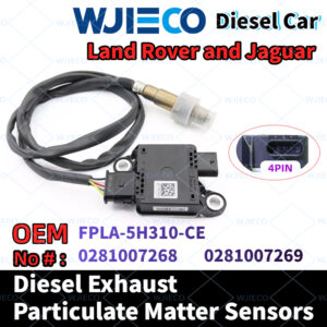 Land Rover Jaguar  FPLA-5H310-CE  Particulate Sensor  WJIECO Brands Compatible with Fits For  Land Rover Jaguar  Diesel Vehicles Diesel Exhaust Particulate Matter Sensor OEM Replace Part Number  FPLA-5H310-CE  0281007268  0281007269    PM Sensor Automobiles Sensors