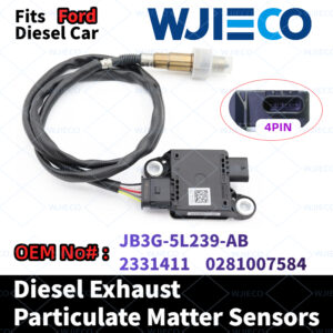 JB3G-5L239-AB 2331411 WJIECO Diesel Exhaust Particulate Sensor Compatible with For Ford Particulate Matter Sensor Diesel Car OEM Replace Part Number 0281007584 2331411 JB3G-5L239-AB JB3G5L239AB PM Sensor