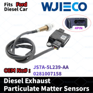 JS7A-5L239-AA 0281007158 WJIECO Diesel Exhaust Particulate Sensor Compatible with For Ford Particulate Matter Sensor Diesel Car OEM Replace Part Number JS7A-5L239-AA 0281007158 PM Sensor