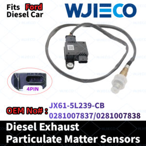 WJIECO JX61-5L239-CB 0281007837 0281007838 Diesel Exhaust Particulate Sensor Compatible with For Ford FOCUS IV (HN) 2.0 EcoBlue 2018 Particulate Matter Sensor Diesel Car OEM Replace Part Number JX61-5L239-CB 0281007837 0281007838 PM Sensor