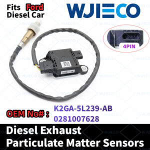WJIECO K2GA-5L239-AB  Diesel Exhaust Particulate Sensor  Compatible with For Ford Particulate Matter Sensor Diesel Car OEM Replace Part Number K2GA-5L239-AB 0281007628 PM Sensor
